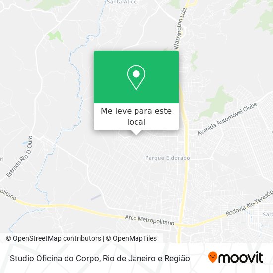 Studio Oficina do Corpo mapa