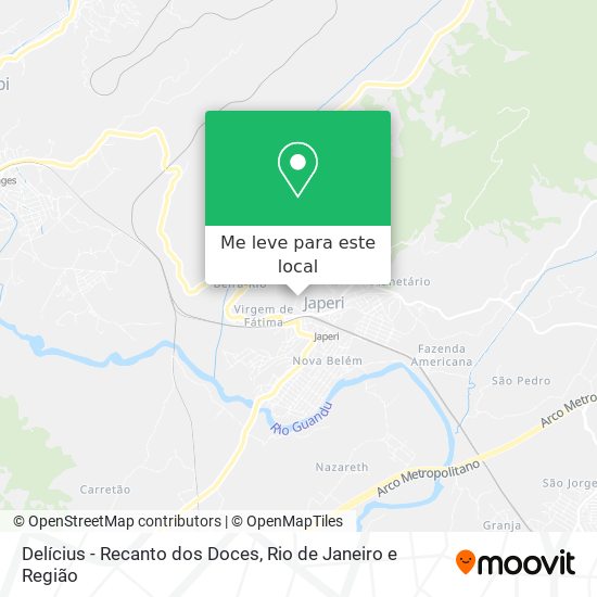 Delícius - Recanto dos Doces mapa