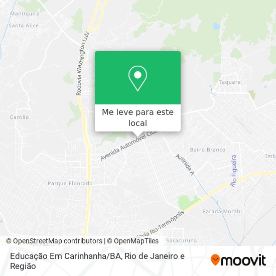 Educação Em Carinhanha/BA mapa