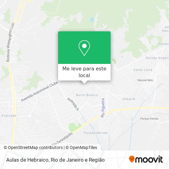 Aulas de Hebraico mapa