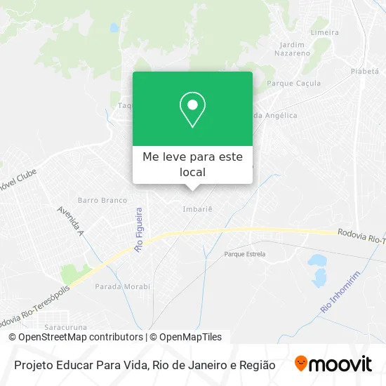 Projeto Educar Para Vida mapa