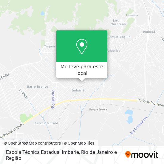 Escola Técnica Estadual Imbarie mapa