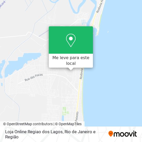 Loja Online Regiao dos Lagos mapa