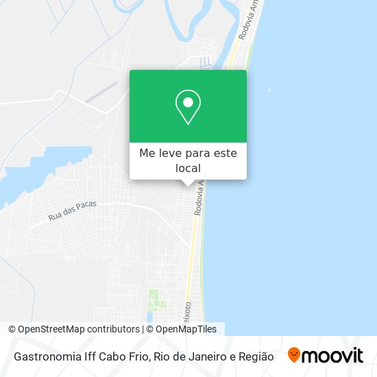 Gastronomia Iff Cabo Frio mapa