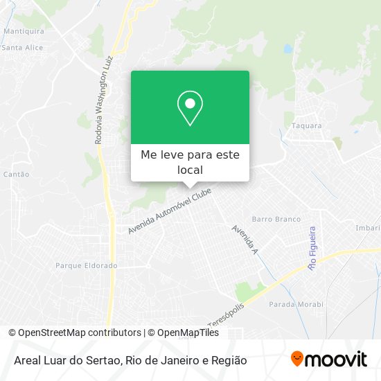 Areal Luar do Sertao mapa