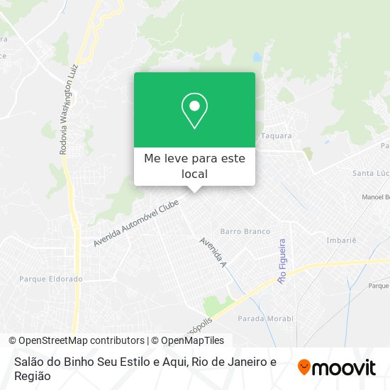 Salão do Binho Seu Estilo e Aqui mapa