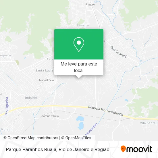Parque Paranhos Rua a mapa