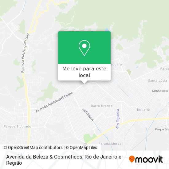 Avenida da Beleza & Cosméticos mapa