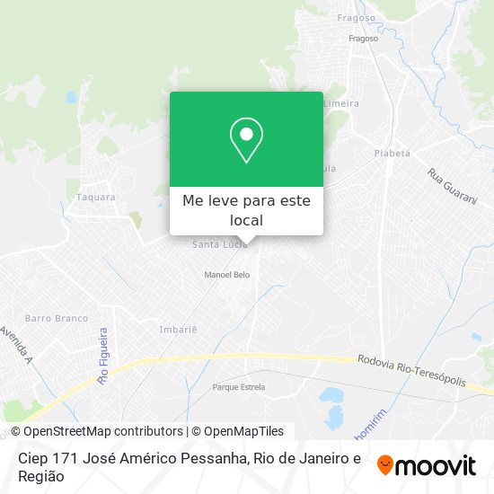Ciep 171 José Américo Pessanha mapa