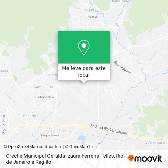 Creche Municipal Geralda Izaura Ferreira Telles mapa