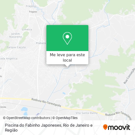 Piscina do Fabinho Japoneses mapa