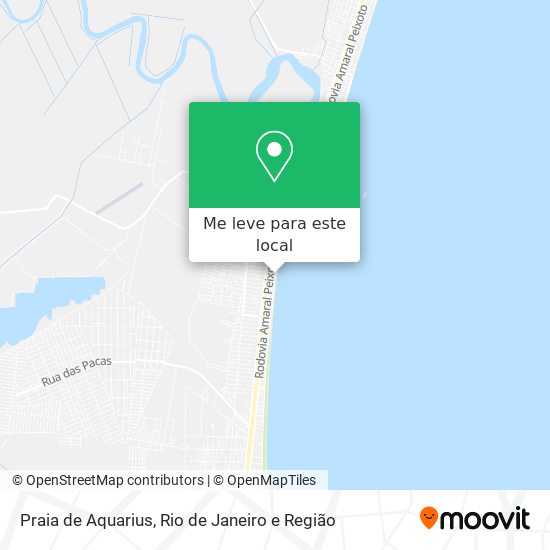 Praia de Aquarius mapa