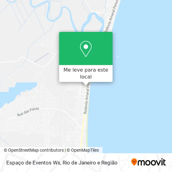 Espaço de Eventos Ws mapa