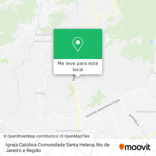 Igreja Católica Comunidade Santa Helena mapa