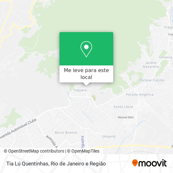 Tia Lú Quentinhas mapa