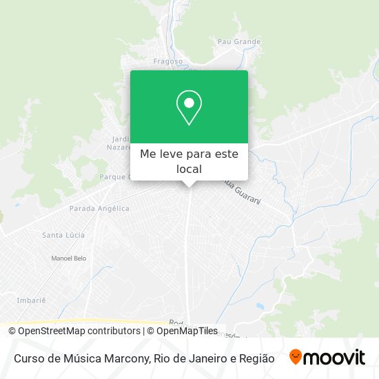 Curso de Música Marcony mapa