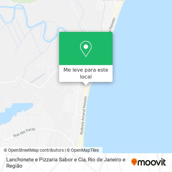 Lanchonete e Pizzaria Sabor e Cia mapa