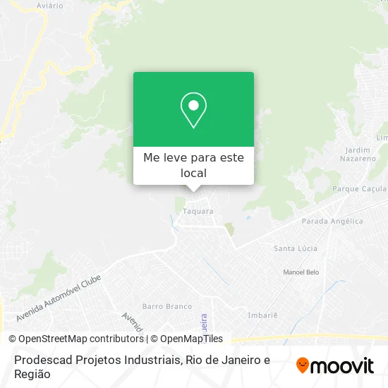 Prodescad Projetos Industriais mapa