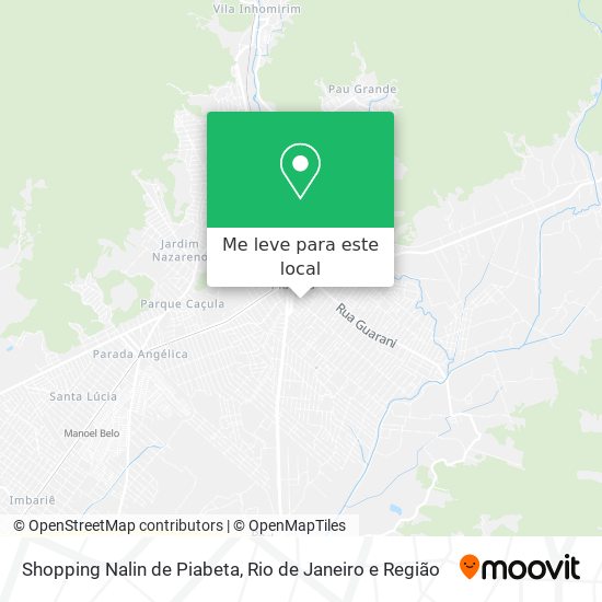 Shopping Nalin de Piabeta mapa