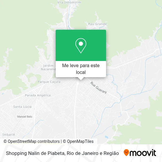 Shopping Nalin de Piabeta mapa