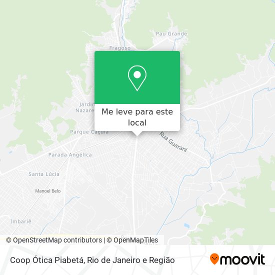 Coop Ótica Piabetá mapa