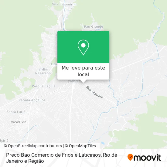 Preco Bao Comercio de Frios e Laticinios mapa