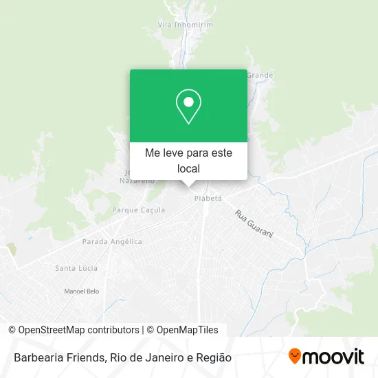 Barbearia Friends mapa