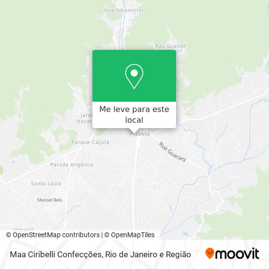 Maa Ciribelli Confecções mapa