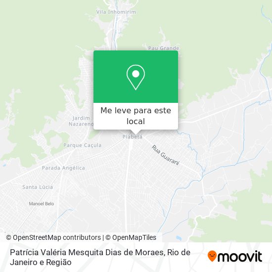 Patrícia Valéria Mesquita Dias de Moraes mapa
