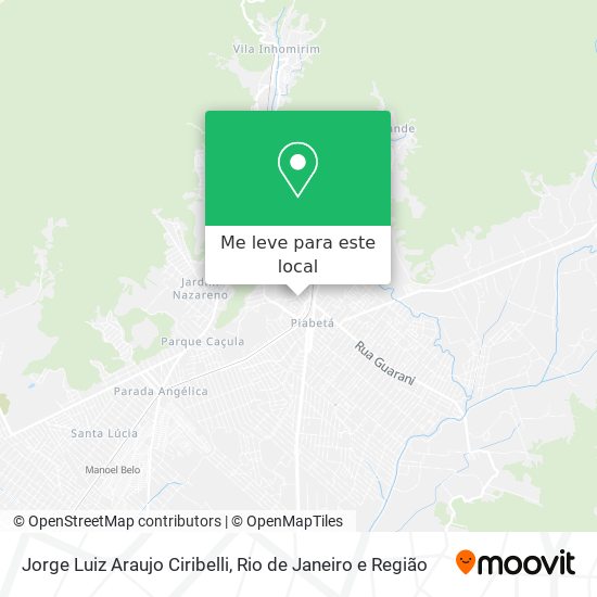 Jorge Luiz Araujo Ciribelli mapa