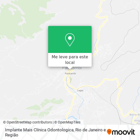 Implante Mais Clínica Odontologica mapa