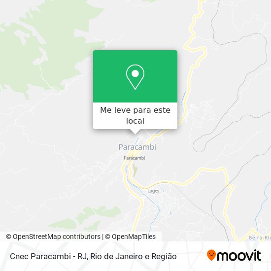 Cnec Paracambi - RJ mapa