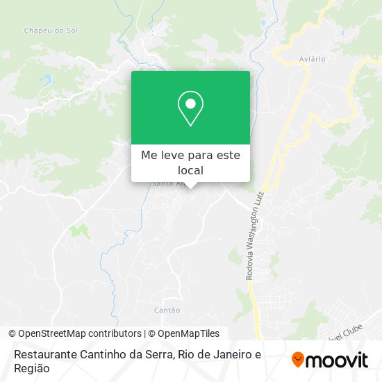 Restaurante Cantinho da Serra mapa