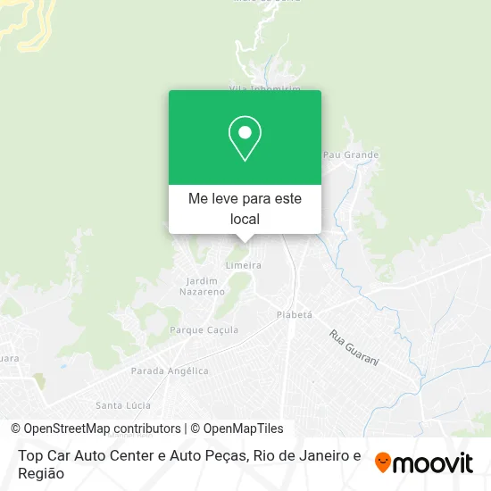 Top Car Auto Center e Auto Peças mapa