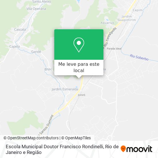 Escola Municipal Doutor Francisco Rondinelli mapa