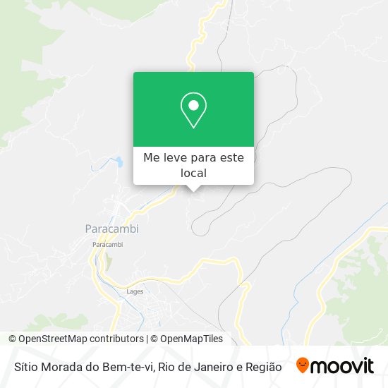 Sítio Morada do Bem-te-vi mapa