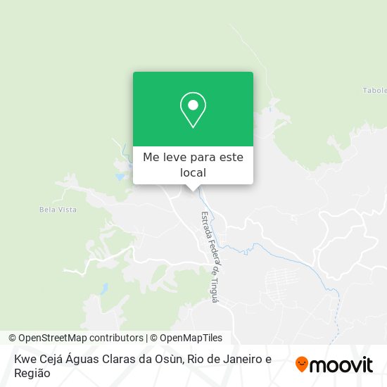 Kwe Cejá Águas Claras da Osùn mapa