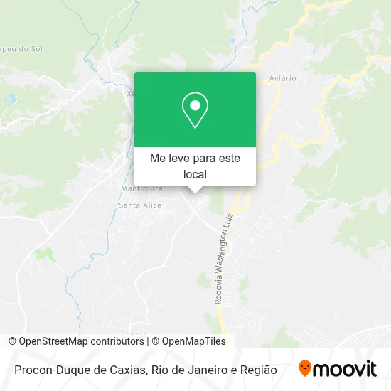 Procon-Duque de Caxias mapa