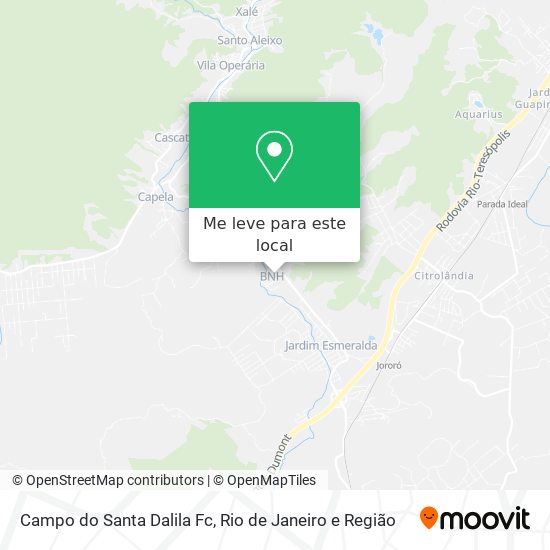 Campo do Santa Dalila Fc mapa