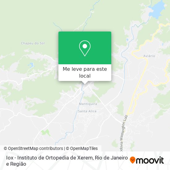 Iox - Instituto de Ortopedia de Xerem mapa