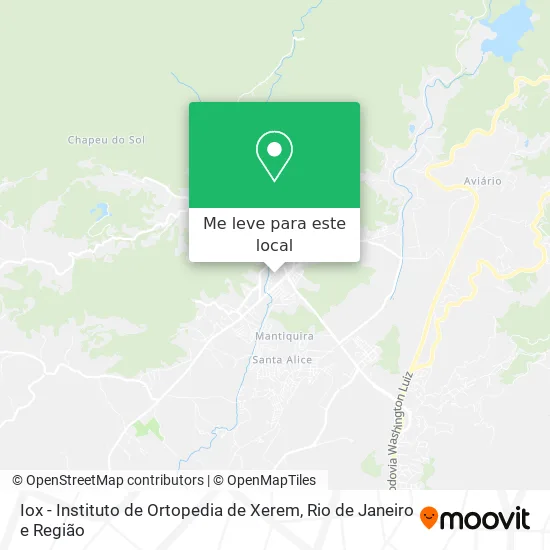 Iox - Instituto de Ortopedia de Xerem mapa
