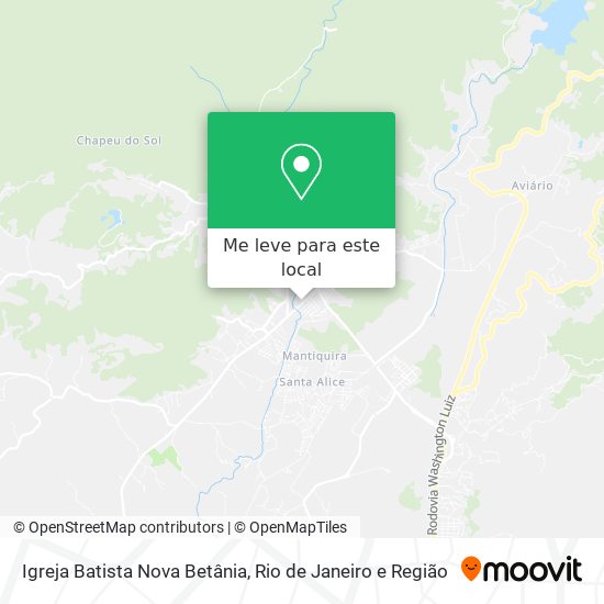 Igreja Batista Nova Betânia mapa