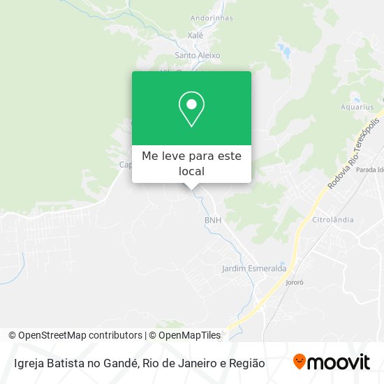 Igreja Batista no Gandé mapa