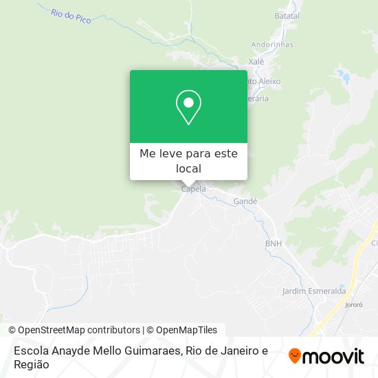 Escola Anayde Mello Guimaraes mapa