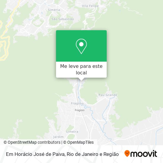 Em Horácio José de Paiva mapa