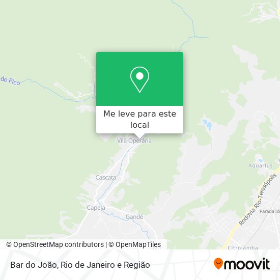 Bar do João mapa