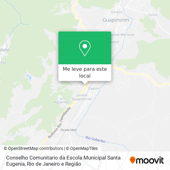 Conselho Comunitario da Escola Municipal Santa Eugenia mapa
