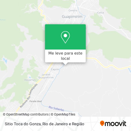 Sitio Toca do Gonza mapa
