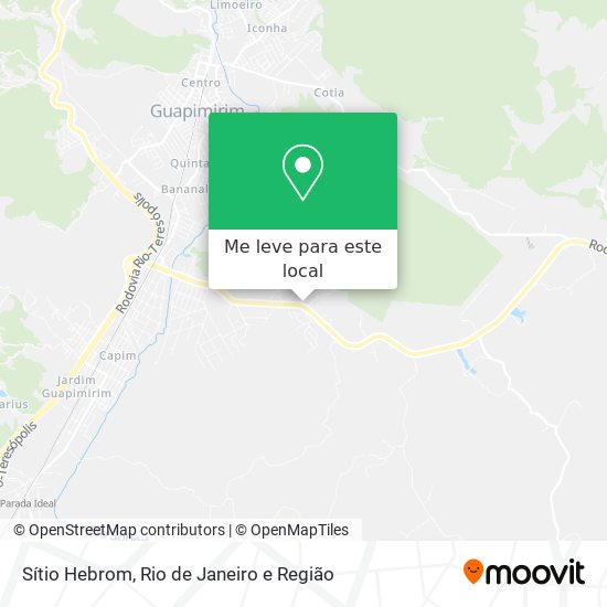 Sítio Hebrom mapa
