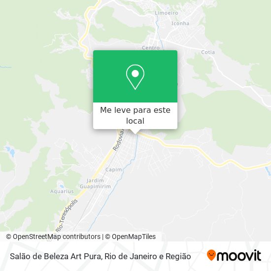 Salão de Beleza Art Pura mapa